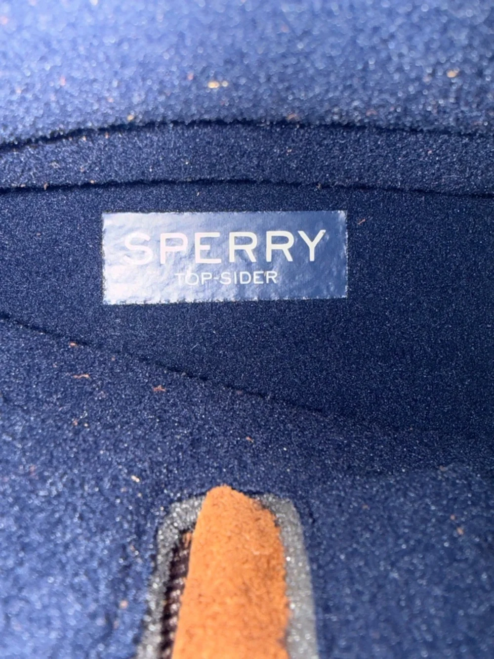 Sperry Saltwater Duck‎ Boots Tan & Navy Leather Waterproof Women’s 6M NEW
